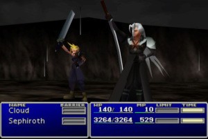 final-fantasy-7-cloud-and-sephiroth-celebrate